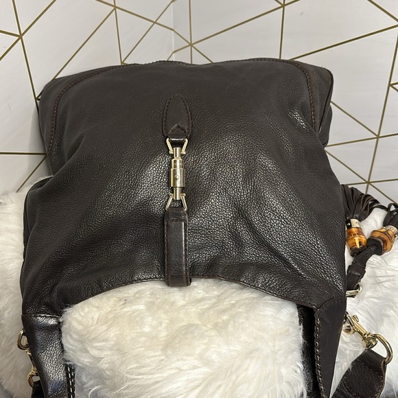 💯Authentic Gucci Hobo Leather Handbag🍀 - Picture 9 of 16